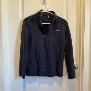 Vineyard Vines Women's Navy Quarter Zip Sweater Medium